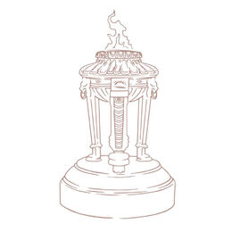 Couture Creations Mini Stamp - Lest We Forget - Eternal Flame (1pc) 50 x 50mm