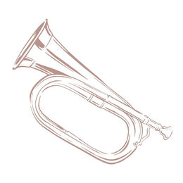Couture Creations Mini Stamp - Lest We Forget - Bugle (1pc) 50 x 50mm