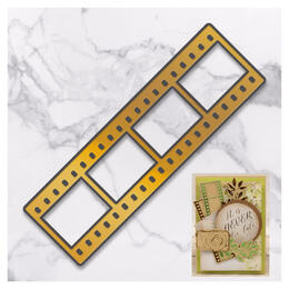 Cut & Create Die Hot Foil Stamp - Filmstrip (1pc) - 100 x 31.4mm