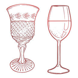 Couture Creations Mini Stamp - Blooming Friendship - Glassware (1pc)