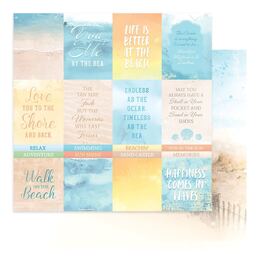 Couture Creations Double Sided Paper 12x12 - Seaside Girl - Sheet 6