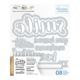 Couture Creations Dies  - Smile Sentiment Set (8pc)