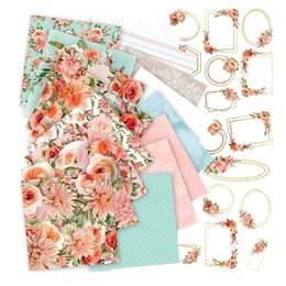 Couture Creations Collection Kit - Elegance Inc. 2 Foiled Sheets (Includes 2 x 8 papers + ephemera pack)