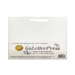 Preorder - Couture Creations GoLetterPress Cotton Cardstock 10/pk