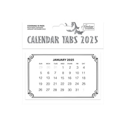 Couture Creations - Calendar Tabs 2025 (10 sets Jan - Dec)
