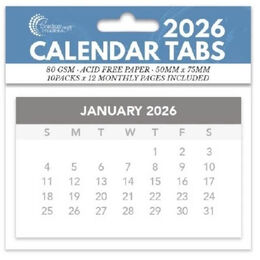 Couture Creations 2026 Calendar Tabs (10/pk)