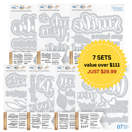 Couture Creations Sentiments 7 Pieces Bundle 