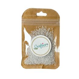 Crafties Co. Seed Beads Clear 2 mm