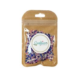 Crafties Co. Tube Seed Beads Purple/Blue/White 2.5 mm