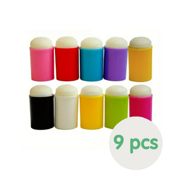 Finger Daubers 9 pcs (mixed colours)