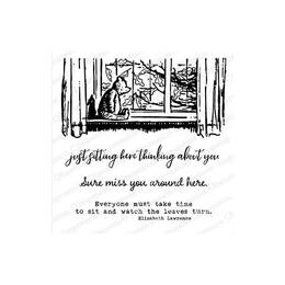 Impression Obsession Clear Stamps - Pooh Window CS1138