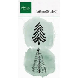 Marianne Design Clear Stamps - Silhouette Art Jolly Trees CS1201
