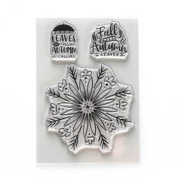 Elizabeth Craft Designs Clear Stamps - Autumn Leaves CS244