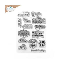 Elizabeth Craft Clear Stamps - Seasonal Sentiments CS331