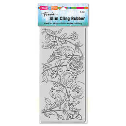 Stampendous Slim Cling Stamp - Pomegranate Birds