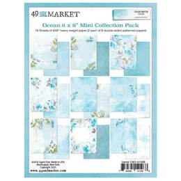 49 And Market Mini Collection Pack 6"X8" - Color Swatch: Ocean