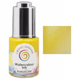 Cosmic Shimmer Pearlescent Watercolour Ink 20ml - Lemon Glacier