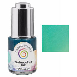 Cosmic Shimmer Pearlescent Watercolour Ink 20ml - Jade Sparkle