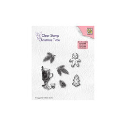 Nellie Snellen Clear Stamp Christmas Time - Christmas Decorations CT037
