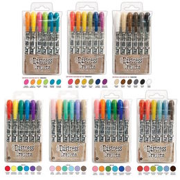 Tim Holtz Distress Pearlescent Crayons: Halloween Set 5 TSHK84341