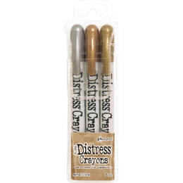 Tim Holtz Distress Crayon Set - Metallics DBK58700