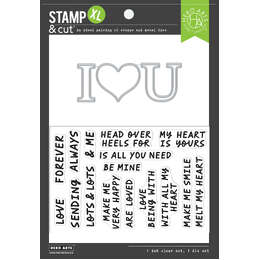 Hero Arts Stamp & Cut XL - I Love U DC310