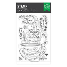 Hero Arts Clear Stamps and Dies - Coffee or Tea DC316