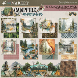 49 And Market Paper Pad 12"X12" - Campfire Memories