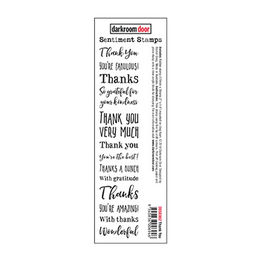 Darkroom Door Sentiment Stamps - Thank You DDSE002