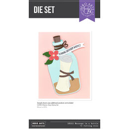 Hero Arts Dies - Summer by The Shore Collection - Message in a Bottle DF253