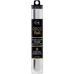 Deco Foil Transfer Sheets 6"X12" 5/Pkg - Silver