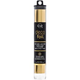 Deco Foil Transfer Sheets 6"X12" 5/Pkg - Gold
