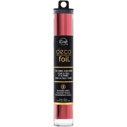 Deco Foil Transfer Sheets 6"X12" 5/Pkg - Red