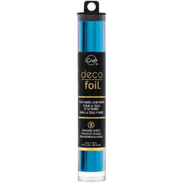 Deco Foil Transfer Sheets 6"X12" 5/Pkg - Ocean Blue
