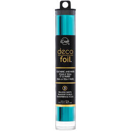 Deco Foil Transfer Sheets 6"X12" 5/Pkg - Teal