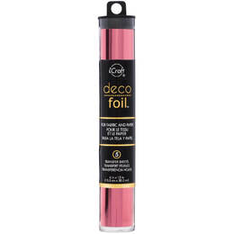 Deco Foil Transfer Sheets 6"X12" 5/Pkg - Pink Melon