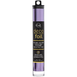 Deco Foil Transfer Sheets 6"X12" 5/Pkg - Lilac