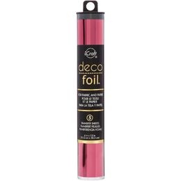iCraft Deco Foil Transfer Sheets 6"X12" 5/Pkg - Wild Cherry