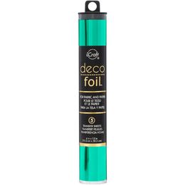 iCraft Deco Foil Transfer Sheets 6"X12" 5/Pkg - Jade