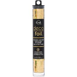 iCraft DECO FOIL Specialty Transfer Sheets 6"X12" 5/Pkg - Gold Shattered Glass