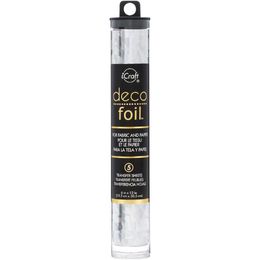 Deco Foil Specialty Transfer Sheets 6"X12" 5/Pkg - Silver Shattered Glass