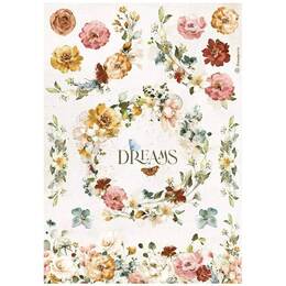 Stamperia A4 Rice Paper - Garden Of Promises Dreams DFSA4693