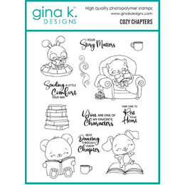 Gina K Designs Clear Stamps - Cozy Chapters
