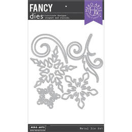 Hero Arts Fancy Dies - Large Snowflakes and Swirls (D) DI915