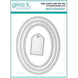 Gina K Designs Dies - Single Stitched Ovals