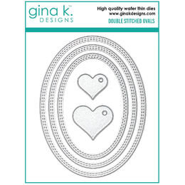 Gina K Designs Dies - Double Stitched Ovals