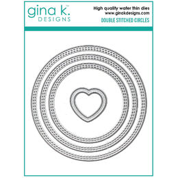 Gina K Designs Dies - Double Stitched Circles