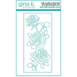 Gina K Designs Dies - Rose Mini Slimline Plate