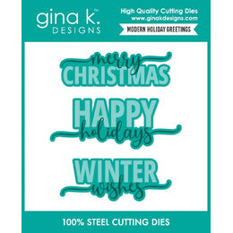 Gina K Designs Dies - Modern Holiday Greetings