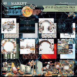 49 And Market Paper Pad 12"X12" - Level Up